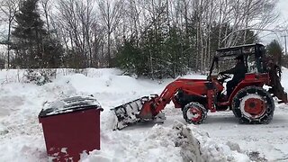 L3400dt plowing snow