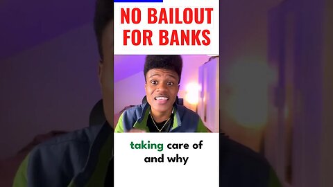 NO BAILOUT FOR BANKS