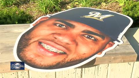 Jesús Aguilar faithful flock for All-Star-themed donuts