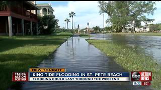 King tide causes flooding on St Pete Beach