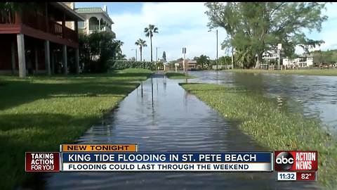 King tide causes flooding on St Pete Beach