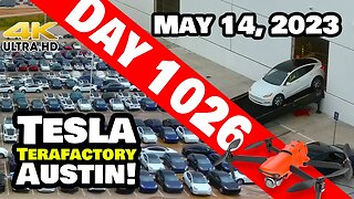 MODEL Ys POUR OUT OF GIGA TEXAS ON MOTHER'S DAY! - Tesla Gigafactory Austin 4K Day 1026 - 5/14/23