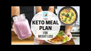 KETO DIET Meal Plan - 7 DAY FULL MEAL PLAN for WEIGHT LOSS