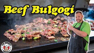 Easy Beef Bulgogi on the Blackstone Griddle