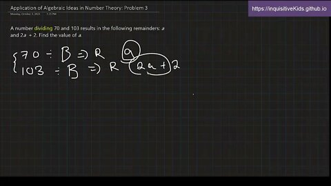 6th Grade Application of Algebraic Ideas in Number Theory: Problem 3