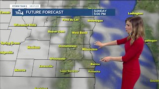 Chillier Sunday with a chance for late showers