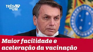 Bolsonaro sanciona novas propostas sobre a compra de vacinas