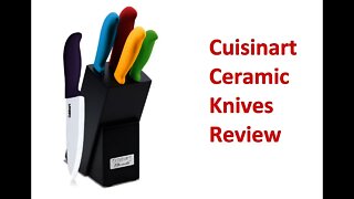 6 piece Cuisinart elements ceramic knives review review and test