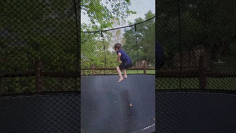 Leo's Flip on the Trampoline - March '23
