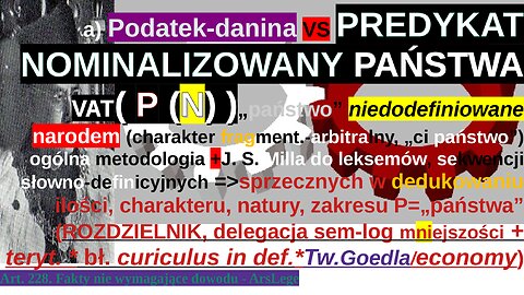 KAŚCIÓŁEK Zdzierstwa –prawnie niematerialny podatek OD LUDZI|SZKODA SYSTEMOWA/PRYNCYPIUM