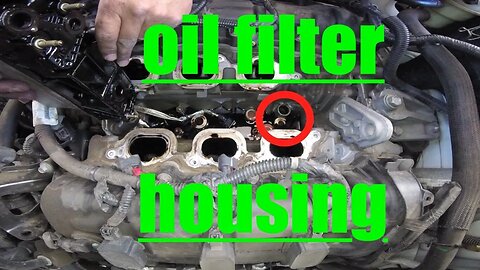 Major LEAK Oil Filter Housing Replacement Chrysler Town & Country √ Fix It Angel