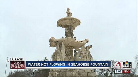 Parks and Rec crews hope to have repairs to Meyer Fountain done by Fountain Day