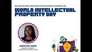 World Intellectual Property Day : Adefunke Adele, a business lawyer and Head of Procurement at LSETF