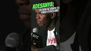 Israel Adesanya On How He Wants To Finish Sean Strickland #ufc293 #shorts