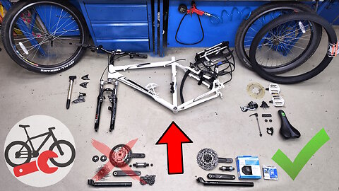 Replacing the drivetrain on a mountain bike. Servicing your bicycle in the workshop