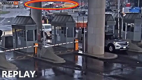CCTV Footage: The Moment A Bentley Launched & Then Exploded On The Rainbow Bridge… Was Not Terrorism