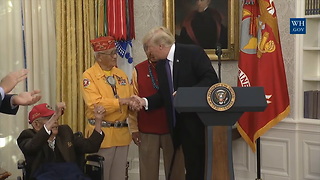 Media Focuses on Trump Calling Warren 'Pocahontas,' But World War II Vet Gets the Final Word