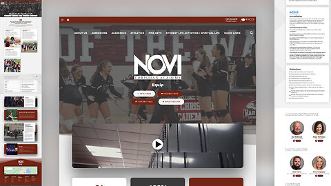 Novi Christian Academy Website Design by Drago Design Creative