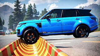 Upside Down Speed Bumps on the Road ▶️ BeamNG Drive