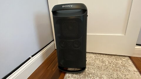 UnBoXing Close Look at Sony XV500 X Series Wireless Party Speaker Black Model: SRSXV500 SKU: 6573335