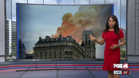 Fire at the Notre Dame Cathedral in Paris