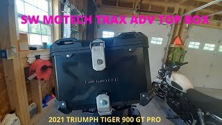 SW MOTECH TRAX ADV TOP CASE For The 2021 Triumph Tiger 900 GT Pro