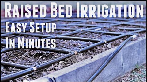 Raised Bed Square Foot Garden Irrigation System Easy Setup | Garden in Minutes | Garden Grid Review