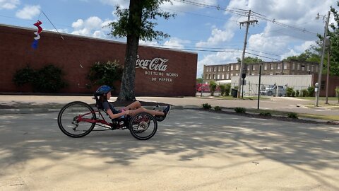 Granddaughter Rides Recumbent Trike