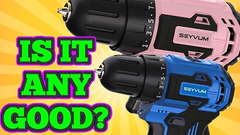 SEYVUM 12V Cordless Drill Test!