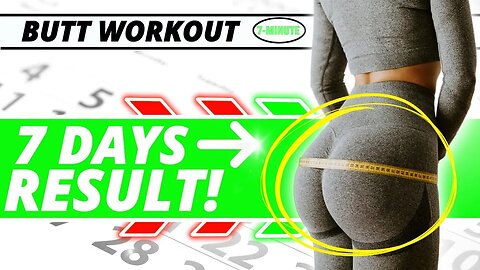 7 Day LOSE Butt FAT and Shrink BUTT SIZE!🔥✅ 7 day challenge! 🏆