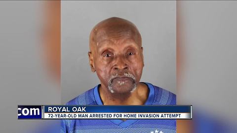 72-year-old arrested for attempted home invasion in Royal Oak, police say