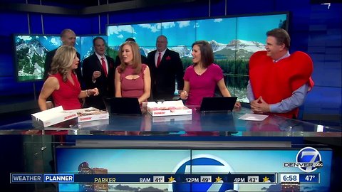 Barbershop Quartet Surprises Denver7 Anchors for Valentine's Day