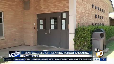 Teens accused of planning school shooting - Pawnee, OK