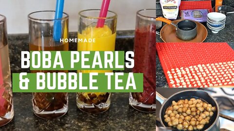 How to Make Boba Pearls & Bubble Tea 🥤 At Home