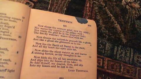 Now sleeps the crimson petal - Lord Tennyson
