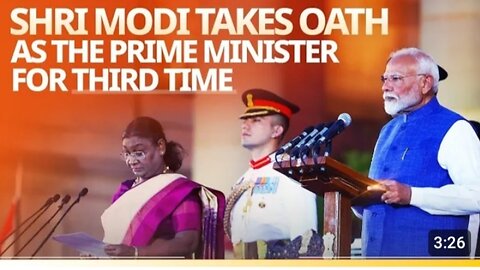 Shri Narendra Modi takes oath as the Prime Minister of India for third time