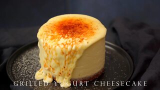 免烤箱 火灸焦糖乳酪芝士蛋糕 ┃No-Bake Grilled Yogurt Cheesecake