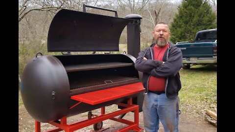 #R013 Building an Offset Reverse Flow BBQ Smoker Part 9