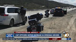 CHP officers say less traffic is leading to more speeding drivers during coronavirus pandemic