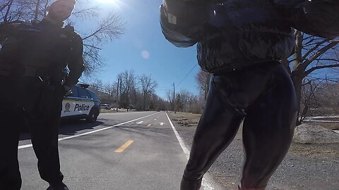 April 9, Cops are loving my Razor A6 world record breaker scooter