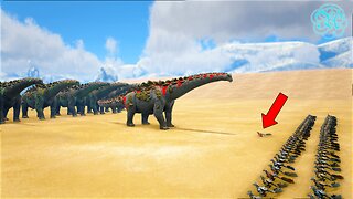 Deinonychus VS Titanosaur |BETA VS ALPHA| ARK Survival