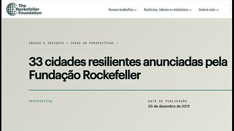 FUNDAÇÃO ROCKFELLER ESCOLHEU, EM 2013, PORTO ALEGRE PARA SER "CIDADE RESILIENTE"