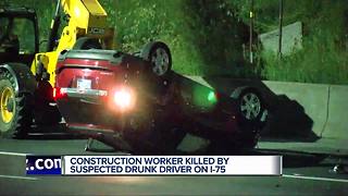 Construction worker hit and killed on I-75 in Detroit by alleged drunk driver