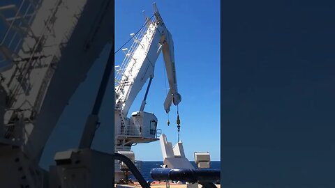 Knuckle Crane On Dive Support Vessel. #trending #shorts #merchantnavy #ship #lifeatsea #offshore