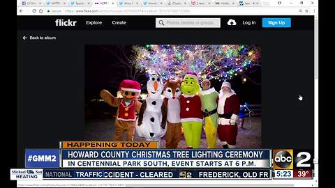 Christmas in the Park ceremony in Howard County