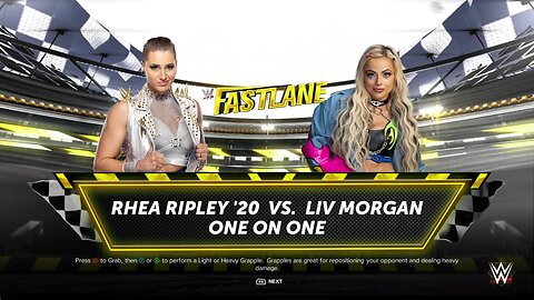 WWE 2k24 Rhea Ripley vs Liv Morgan