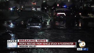 Swift water rescue team makes save near mall