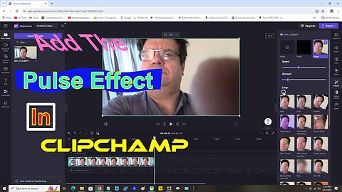 Add The Pulse Effect In Clipchamp