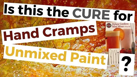 Is this the cure for HAND CRAMPS and UNMIXED PAINT? Acrylic Pour Cheap Mini Mixer Product Test