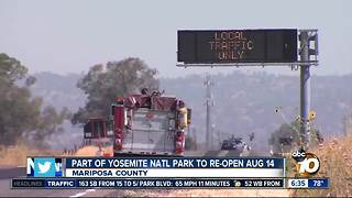 Part of Yosemite National Park will re-open